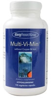 Multi-Vi-Min без Меди и Железа - 150 вегетарианских капсул - Allergy Research Group Allergy Research Group