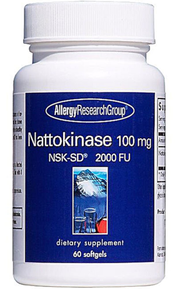 Nattokinase - 100 мг - 60 мягких капсул - Allergy Research Group Allergy Research Group