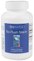 Allergy Research Group No-Flush Niacin -- 75 вегетарианских капсул Allergy Research Group