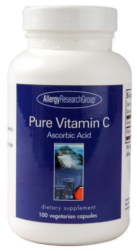 Allergy Research Group Pure Vitamin C -- 100 вегетарианских капсул Allergy Research Group