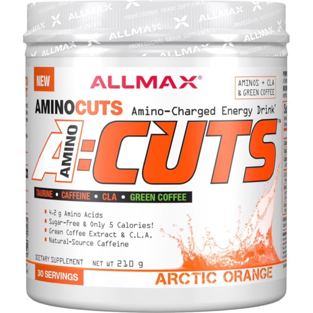 A-Cuts™ Amino-Charged Energy Drink Arctic Orange -- 30 Servings (Порции) ALLMAX