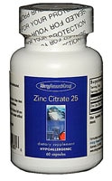 Zinc Citrate -- 25 mg - 60 Capsules (Капсулы) Allergy Research Group