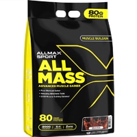 ALLMAX Nutrition AllMass™ Спортивный гейнер для набора веса, шоколад — 192 унции ALLMAX