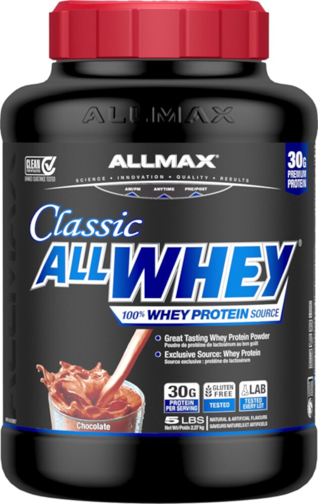 ALLWHEY CLASSIC Чистый сывороточный белок Шоколад - 2.27 кг - ALLMAX ALLMAX