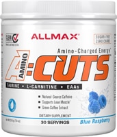 ALLMAX Nutrition A-Cuts™ Энергетический напиток с аминокислотами Голубая малина — 30 порций ALLMAX