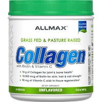 Collagen Grass Fed & Pasture Raised with Biotin + Vitamin C -- 15.5 oz (Унции) ALLMAX