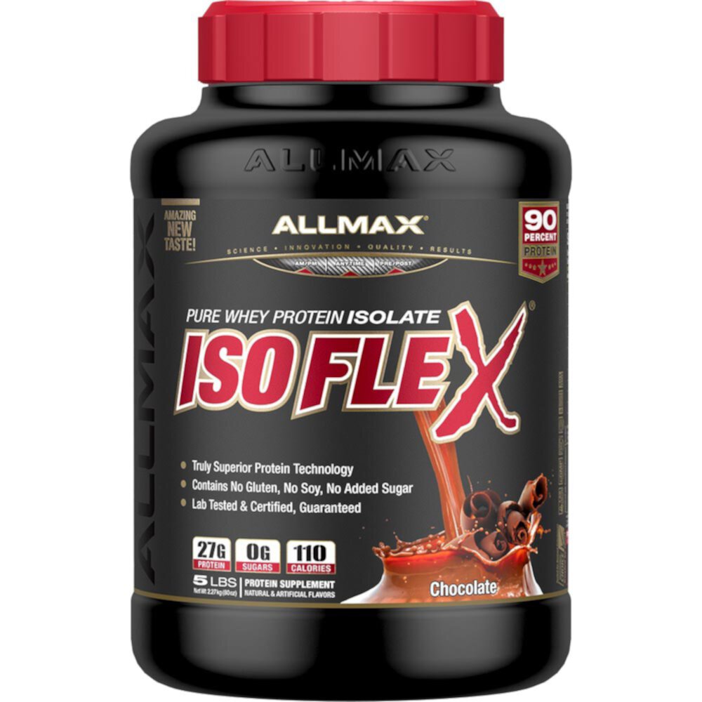 IsoFlex Pure Whey Protein Isolate Chocolate -- 5 lbs ALLMAX