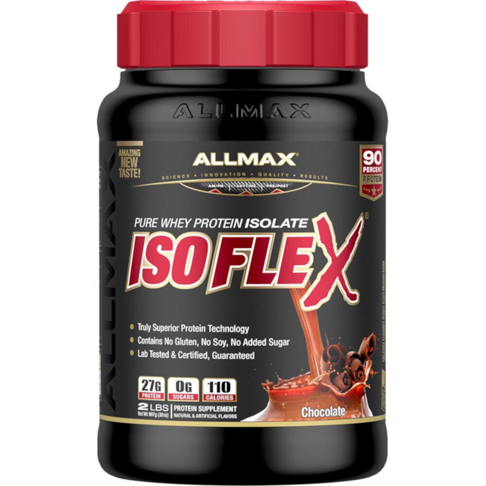 IsoFlex Pure Whey Protein Isolate Chocolate -- 2 lbs ALLMAX