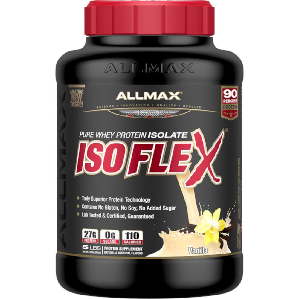 IsoFlex Pure Whey Protein Isolate Vanilla -- 5 lbs ALLMAX