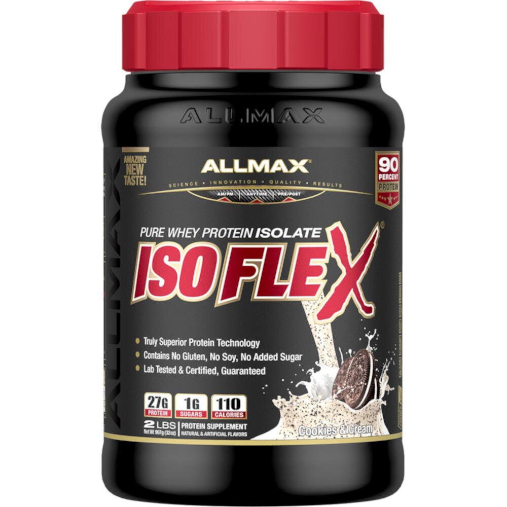 IsoFlex Pure Whey Protein Isolate Cookies & Cream (Крем) -- 2 lbs ALLMAX