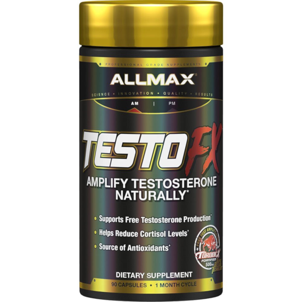 TestoFX Testosterone Booster and Cortisol Blocker -- 90 Capsules (Капсулы) ALLMAX