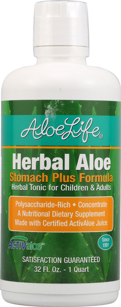 Herbal Aloe™ Stomach plus Formula -- 32 fl oz (Жидкие унции) Aloe Life