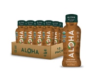 Органические протеиновые коктейли на растительной основе со льдом — 12 жидких унций каждый / упаковка из 12 шт. Aloha