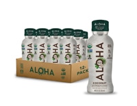 Organic Plant-Based Protein Shakes Coconut -- 12 fl oz (Жидкие унции) Each / Pack of 12 Aloha