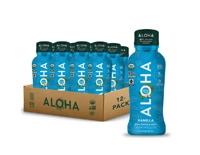 Organic Plant-Based Protein Shakes Vanilla -- 12 fl oz (Жидкие унции) Each / Pack of 12 Aloha