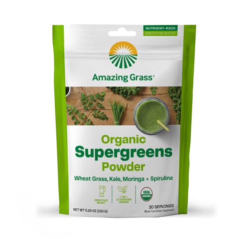 Органический порошок суперзелени – 30 порций Amazing Grass