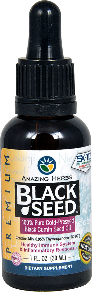 Amazing Herbs Premium Black Seed — 1 жидкая унция Amazing Herbs