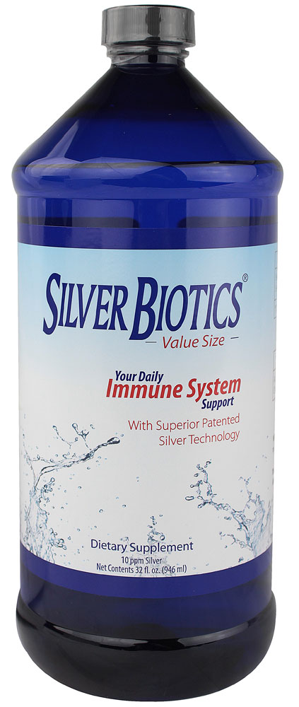 Silver Biotics® Ваша ежедневная поддержка иммунной системы — 32 жидких унции American Biotech Labs