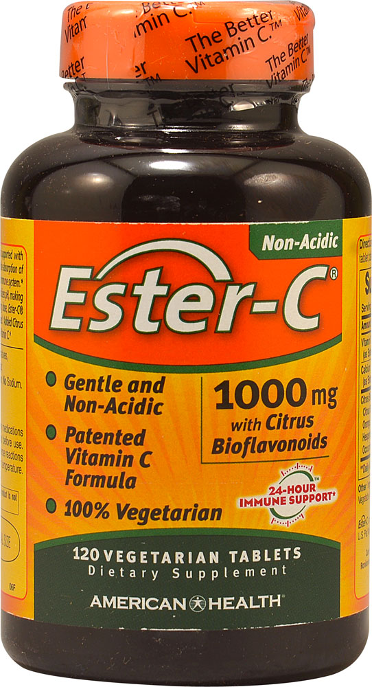Ester-C с цитрусовыми биофлавоноидами - 1000 мг - 120 вегетарианских таблеток - American Health American Health