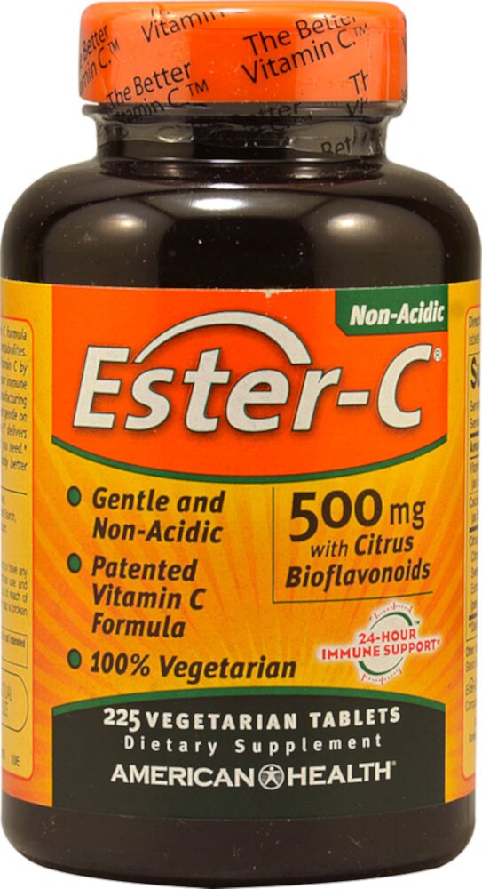 Ester-C с Цитрусовыми Биофлавоноидами - 500 мг - 225 Вегетарианских Таблеток - American Health American Health