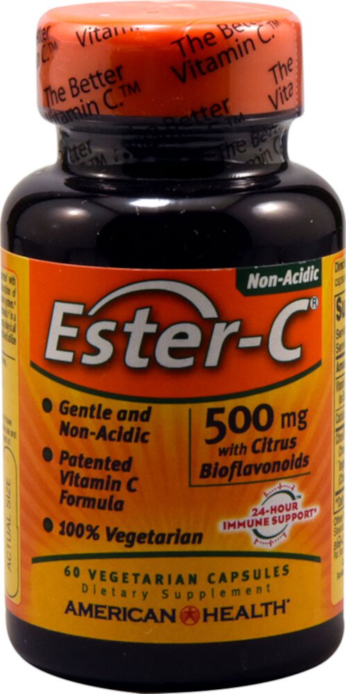 Ester-C® с цитрусовыми биофлавоноидами — 500 мг — 60 вегетарианских капсул American Health