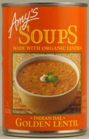 Органический суп с золотой чечевицей, 414 мл, без ГМО, без глютена, вегетарианский Amy's