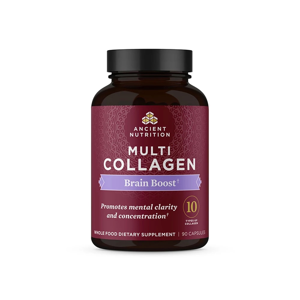 Multi Collagen Brain Boost -- 90 Capsules (Капсулы) Ancient Nutrition