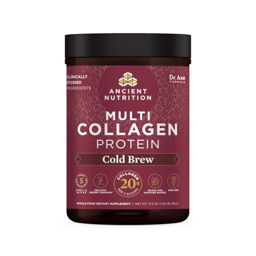 Ancient Nutrition Multi Collagen Protein Cold Brew -- 17,6 унций Ancient Nutrition