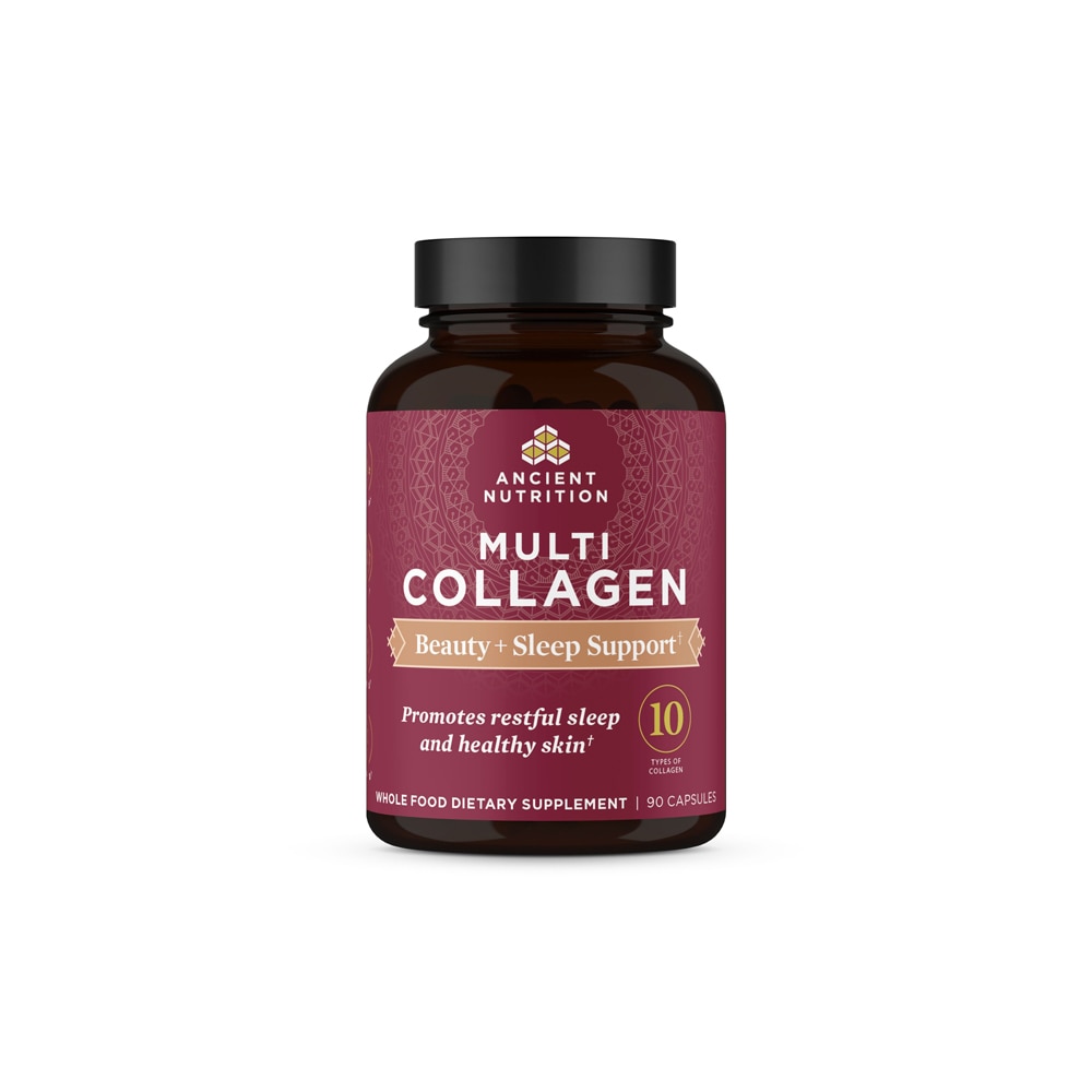 Multi Collagen - Beauty + Sleep Support -- 90 Capsules (Капсулы) Ancient Nutrition