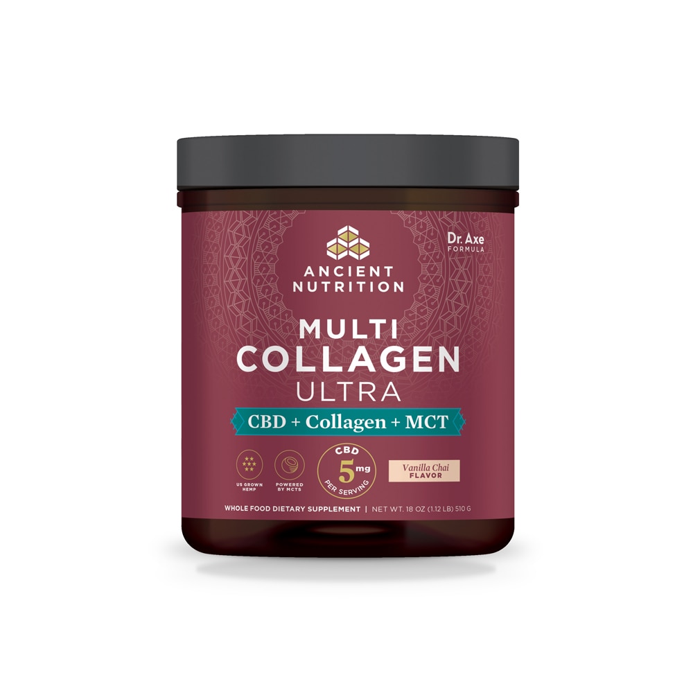 Ancient Nutrition Multi Collagen Ultra Vanilla Chai -- 18 унций Ancient Nutrition
