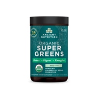 Organic Super Greens Mint -- 25 Servings (Порции) Ancient Nutrition