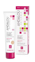 1000 Roses CC Color + Correct SPF 30, прозрачный бежевый — 2 жидких унции Andalou Naturals