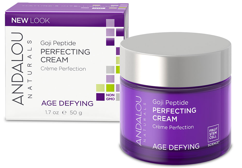 Andalou Naturals Age Defying Совершенствующий крем с пептидами годжи -- 1,7 унции Andalou Naturals