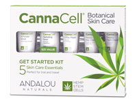 Стартовый набор для ухода за кожей Andalou Naturals CannaCell® Botanical — набор из 5 предметов Andalou Naturals