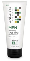 Andalou Naturals MEN Освежающий гель для умывания -- 6 жидких унций Andalou Naturals