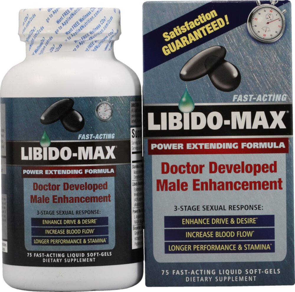 Applied Nutrition Libido-Max® Male -- 75 мягких капсул с жидкостью Applied Nutrition