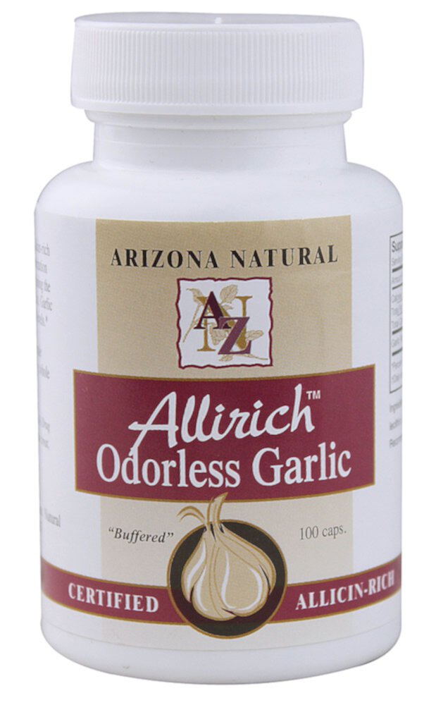 Arizona Natural Products Allirich™ Чеснок без запаха -- 100 капсул Arizona Natural
