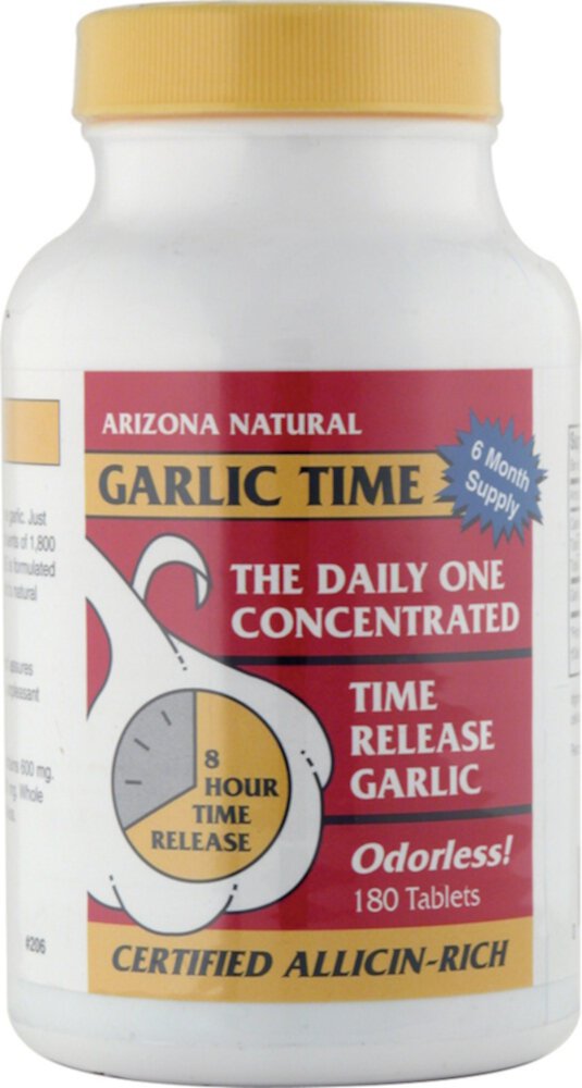 Arizona Natural Products Garlic Time — 180 таблеток Arizona Natural