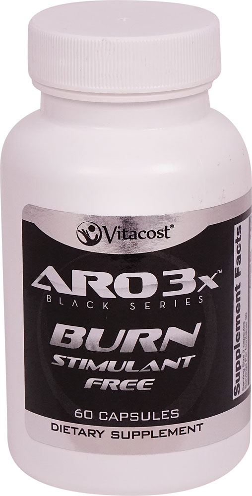 ARO-Vitacost 3X Black Series BURN - Без стимуляторов - 60 капсул ARO-Vitacost