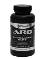 Глютамин RAW ARO-Vitacost Black Series, 1000 мг, 100 таблеток ARO-Vitacost