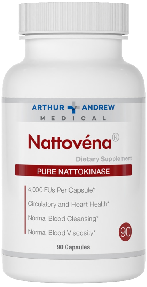 Arthur Andrew Medical Inc. Nattovena Pure Nattokinase -- 4000 FU - 90 Капсул Arthur Andrew Medical