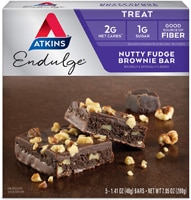 Atkins Endulge Bar Nutty Fudge Brownie — 5 батончиков Atkins