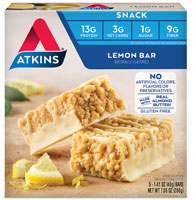 Закусочная Atkins с лимоном -- 5 батончиков Atkins