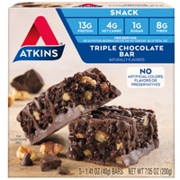 Шоколадный батончик Atkins Tripe Шоколад -- 5 батончиков Atkins