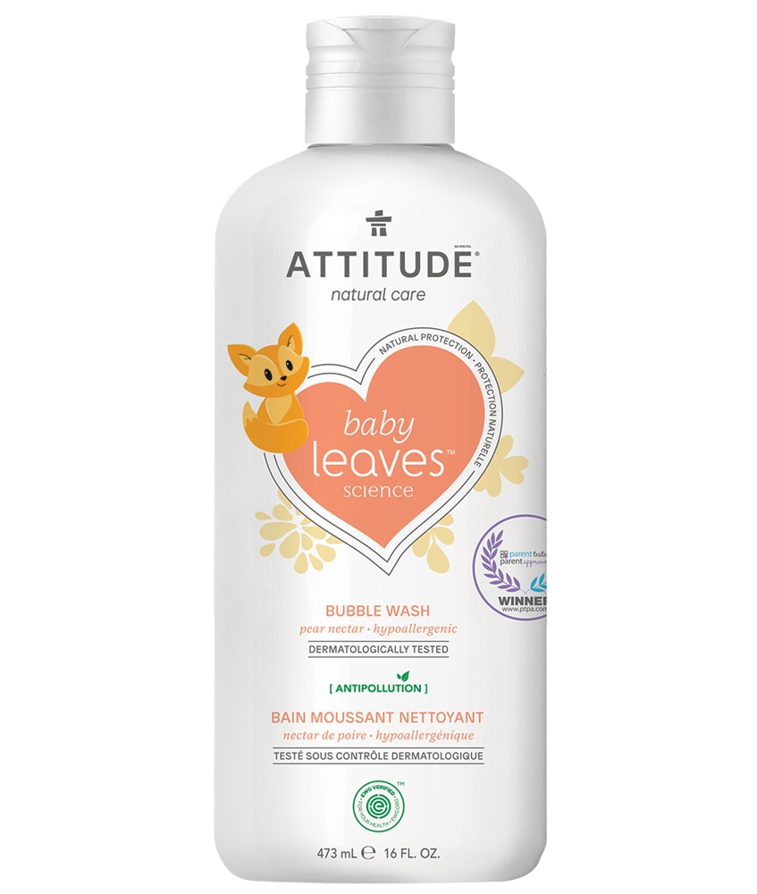 Грушевый нектар Attitude Baby Leaves™ Bubble Wash -- 16 жидких унций ATTITUDE