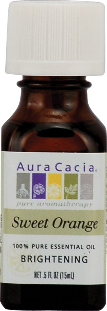 Aura Cacia 100% чистое эфирное масло сладкого апельсина -- 0,5 жидких унций Aura Cacia