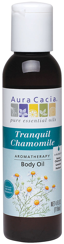 Ароматерапевтическое масло для тела Tranquil Chamomile -- 4 жидких унции Aura Cacia