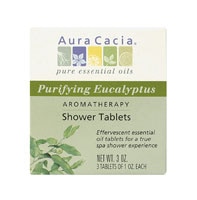 Ароматерапевтические таблетки для душа Aura Cacia с очищающим эвкалиптом -- 3 таблетки Aura Cacia