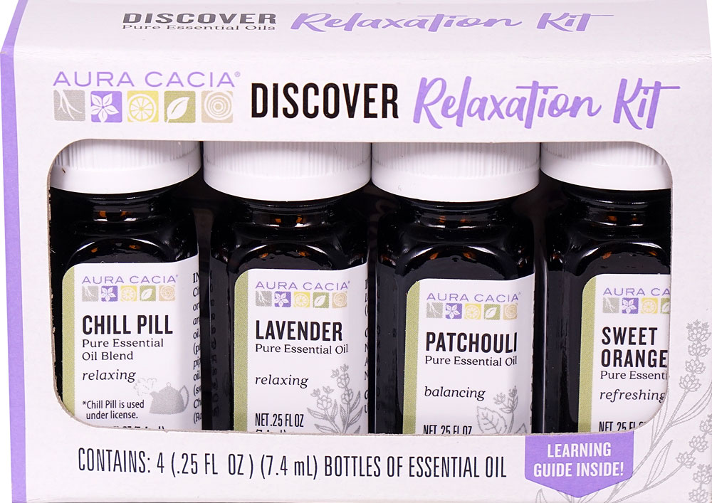 Discover Kit Relaxation — 4 бутылки Aura Cacia