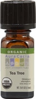 Aura Cacia Органическое чистое масло для ароматерапии чайного дерева -- 0,25 жидких унций Aura Cacia